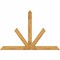 Ekena Millwork Saratoga Rough Sawn Timber Gable Bracket, Western Red Cedar, 96"W x 64"H x 4"D x 6"F, 16/12 Pitch GBW096X64X0406SAR00RWR - alternate 1